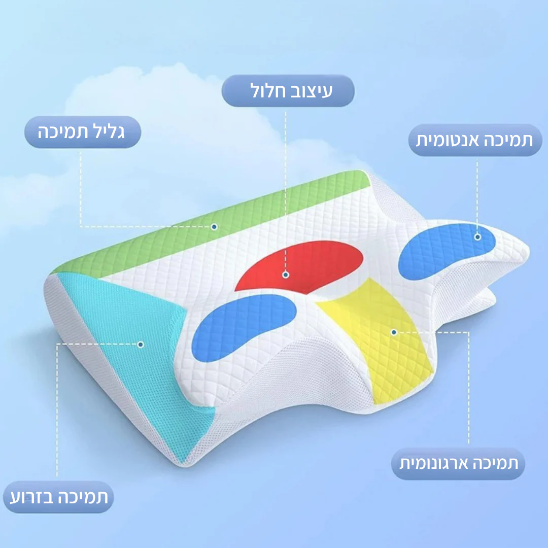 כרית פרפר אורתופדית לצוואר - Image 3